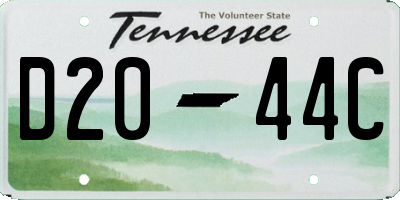 TN license plate D2044C