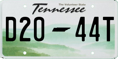 TN license plate D2044T