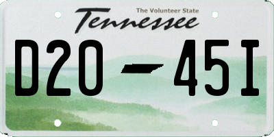 TN license plate D2045I