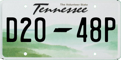 TN license plate D2048P