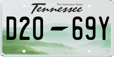 TN license plate D2069Y
