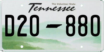 TN license plate D2088O