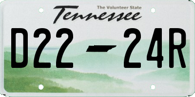 TN license plate D2224R