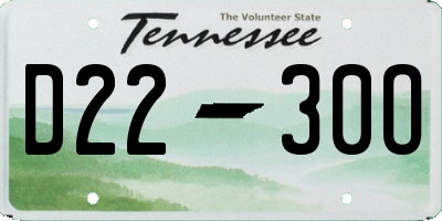 TN license plate D2230O