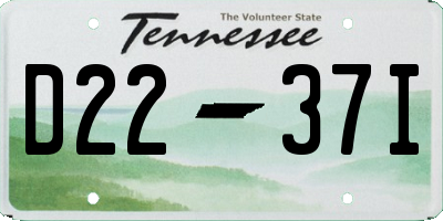 TN license plate D2237I