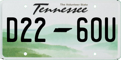 TN license plate D2260U