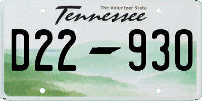 TN license plate D2293O