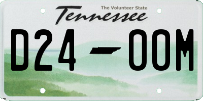 TN license plate D2400M