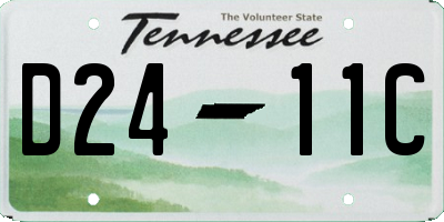 TN license plate D2411C