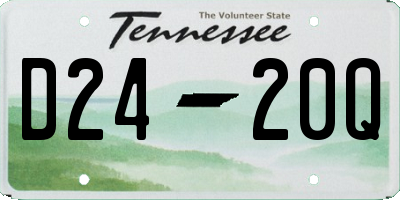 TN license plate D2420Q
