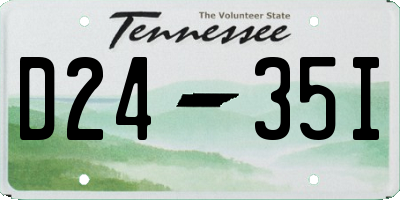 TN license plate D2435I