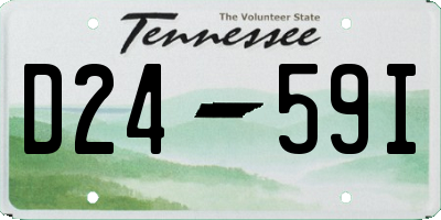 TN license plate D2459I