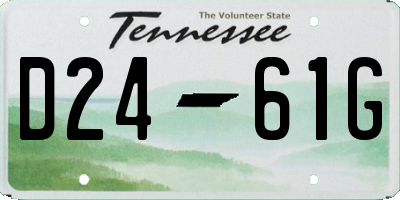 TN license plate D2461G