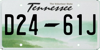 TN license plate D2461J