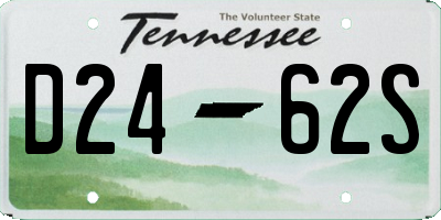 TN license plate D2462S