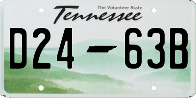 TN license plate D2463B