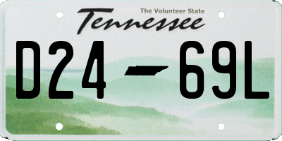 TN license plate D2469L