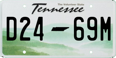 TN license plate D2469M