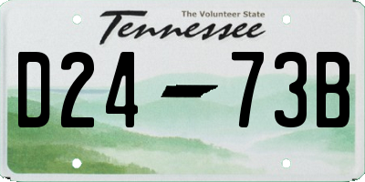 TN license plate D2473B