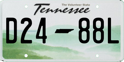 TN license plate D2488L