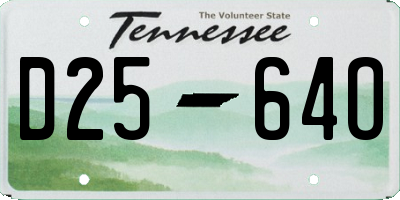 TN license plate D2564O