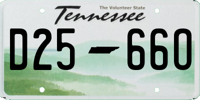 TN license plate D2566O