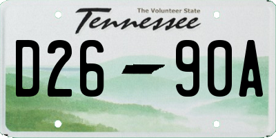 TN license plate D2690A