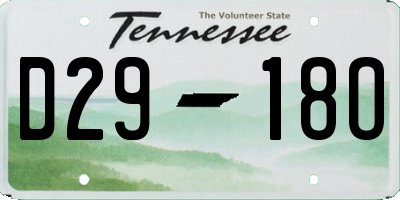 TN license plate D2918O