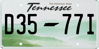TN license plate D3577I