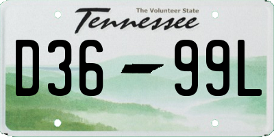 TN license plate D3699L