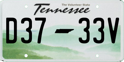 TN license plate D3733V