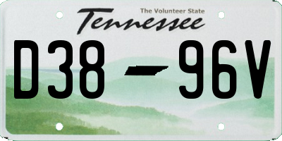 TN license plate D3896V