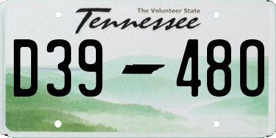 TN license plate D3948O