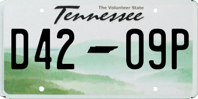 TN license plate D4209P