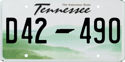 TN license plate D4249O