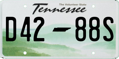 TN license plate D4288S
