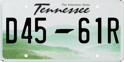 TN license plate D4561R