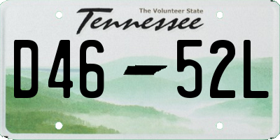 TN license plate D4652L