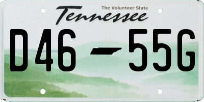 TN license plate D4655G