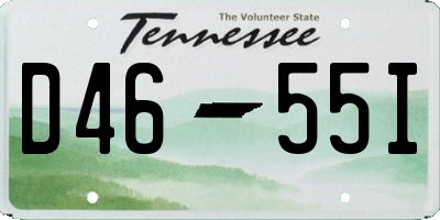 TN license plate D4655I
