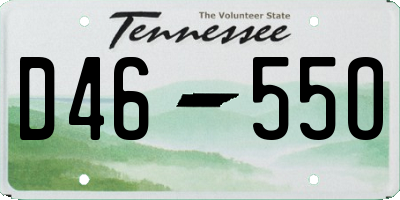 TN license plate D4655O