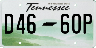 TN license plate D4660P