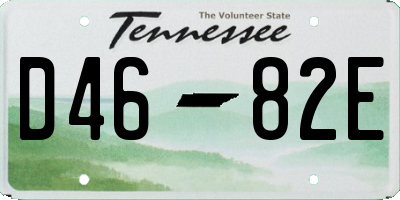 TN license plate D4682E