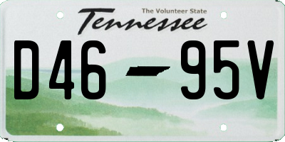 TN license plate D4695V