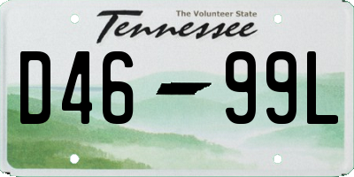 TN license plate D4699L
