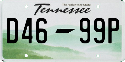 TN license plate D4699P