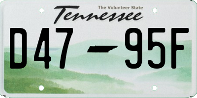 TN license plate D4795F