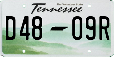 TN license plate D4809R