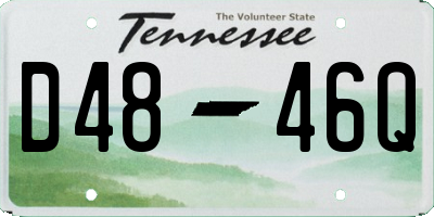 TN license plate D4846Q