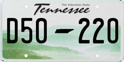 TN license plate D5022O